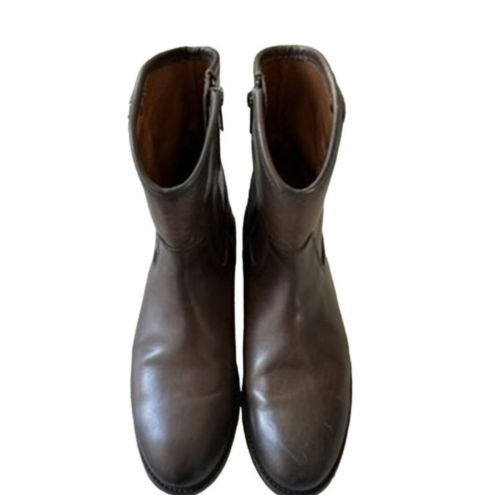Frye Size 8.5B Dark Brown Women's Melissa  Leather Boots - Picture 2 of 12